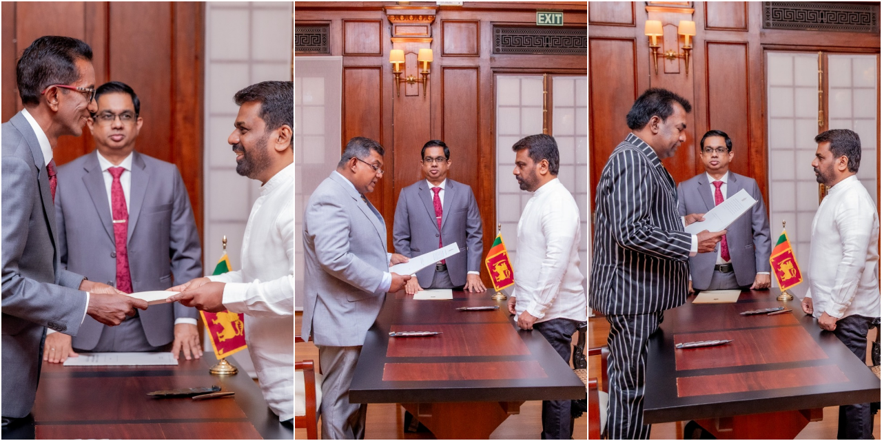 නව අභියාචනාධිකරණ විනිසුරන් තිදෙනෙක් දිවුරුම් දෙයි නව අභියාචනාධිකරණ විනිසුරන් තිදෙනෙක් දිවුරුම් දෙයි